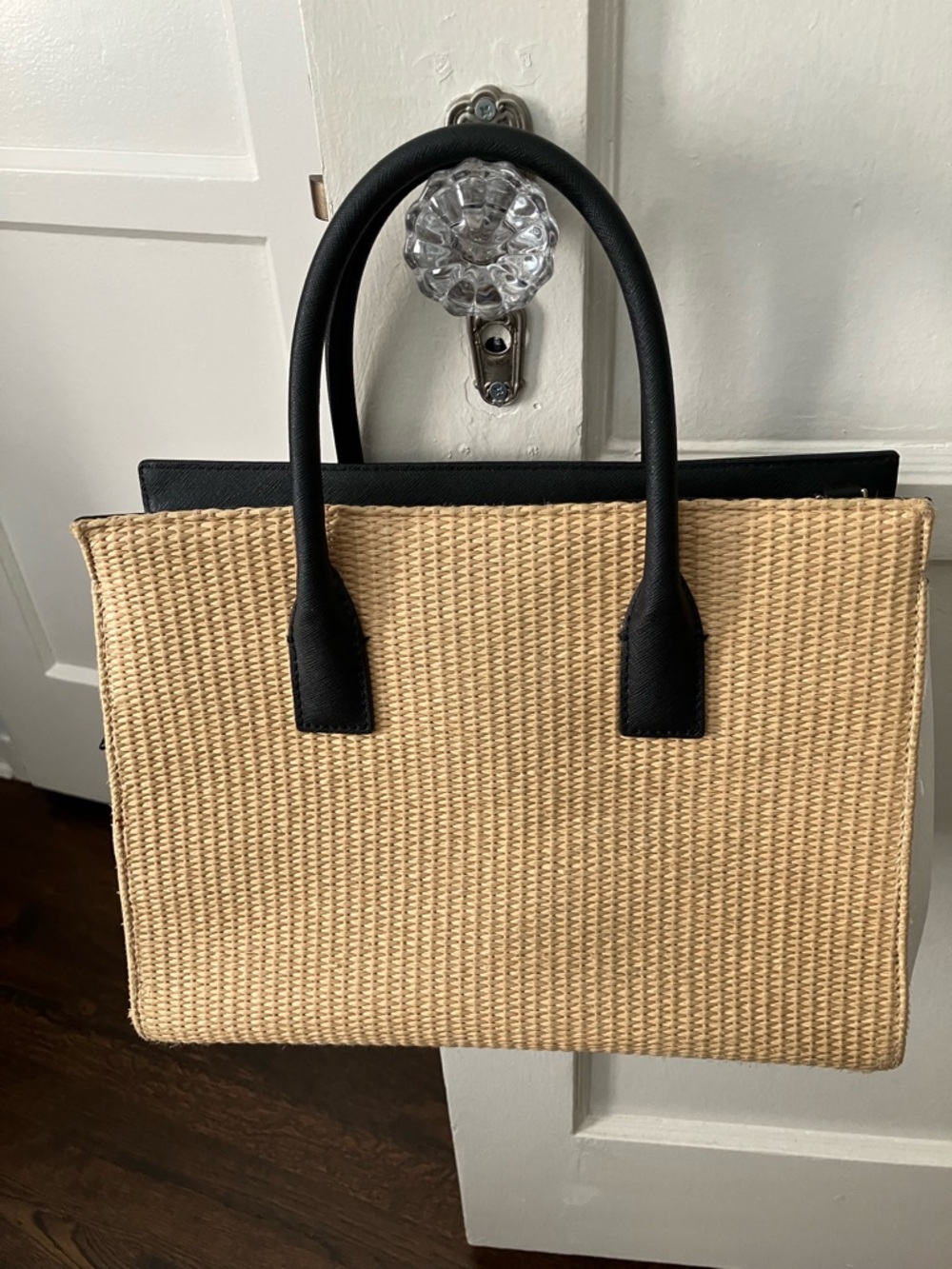 Kate Spade Cameron Street Candace Raffia Satchel - Picture 6 of 14